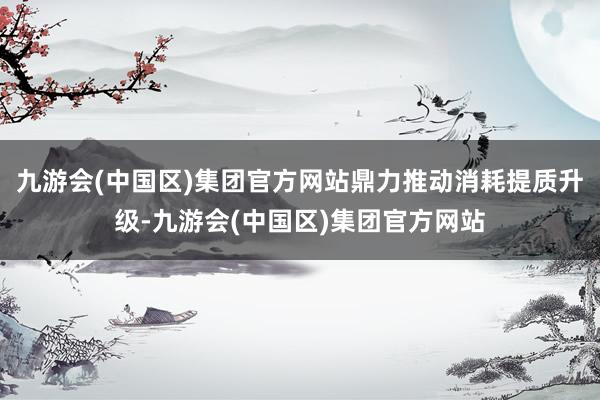 九游会(中国区)集团官方网站鼎力推动消耗提质升级-九游会(中国区)集团官方网站